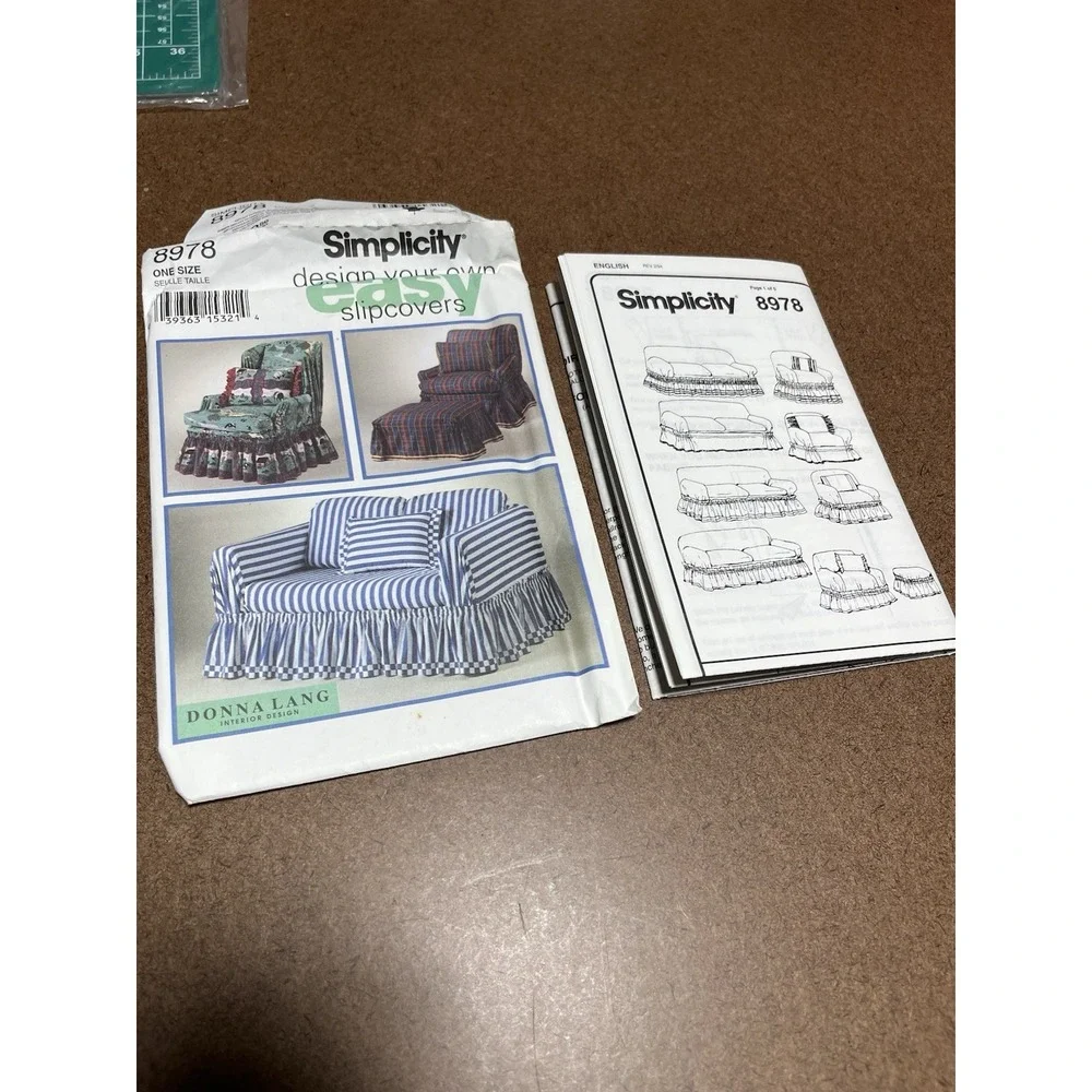 Simplicity 8978 Sewing Pattern Slipcovers